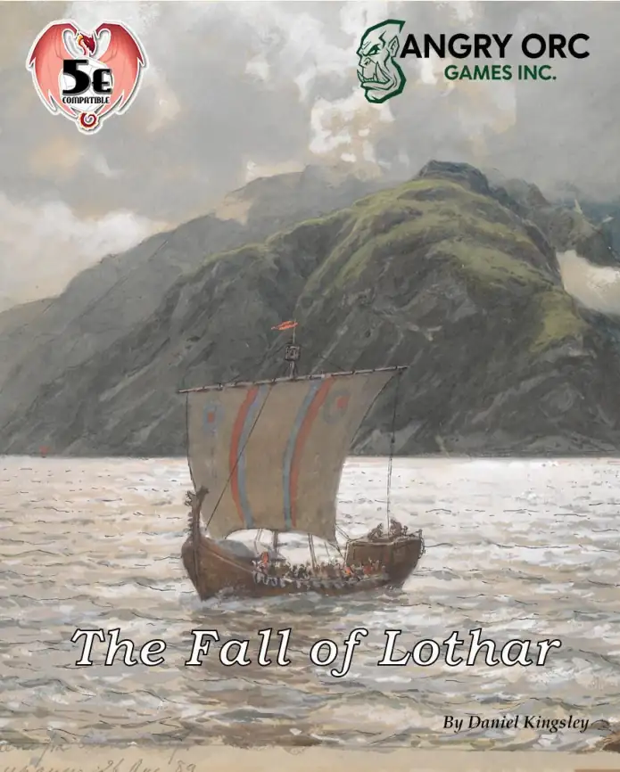 The Fall of Lothar — 5e-compatible adventure module cover