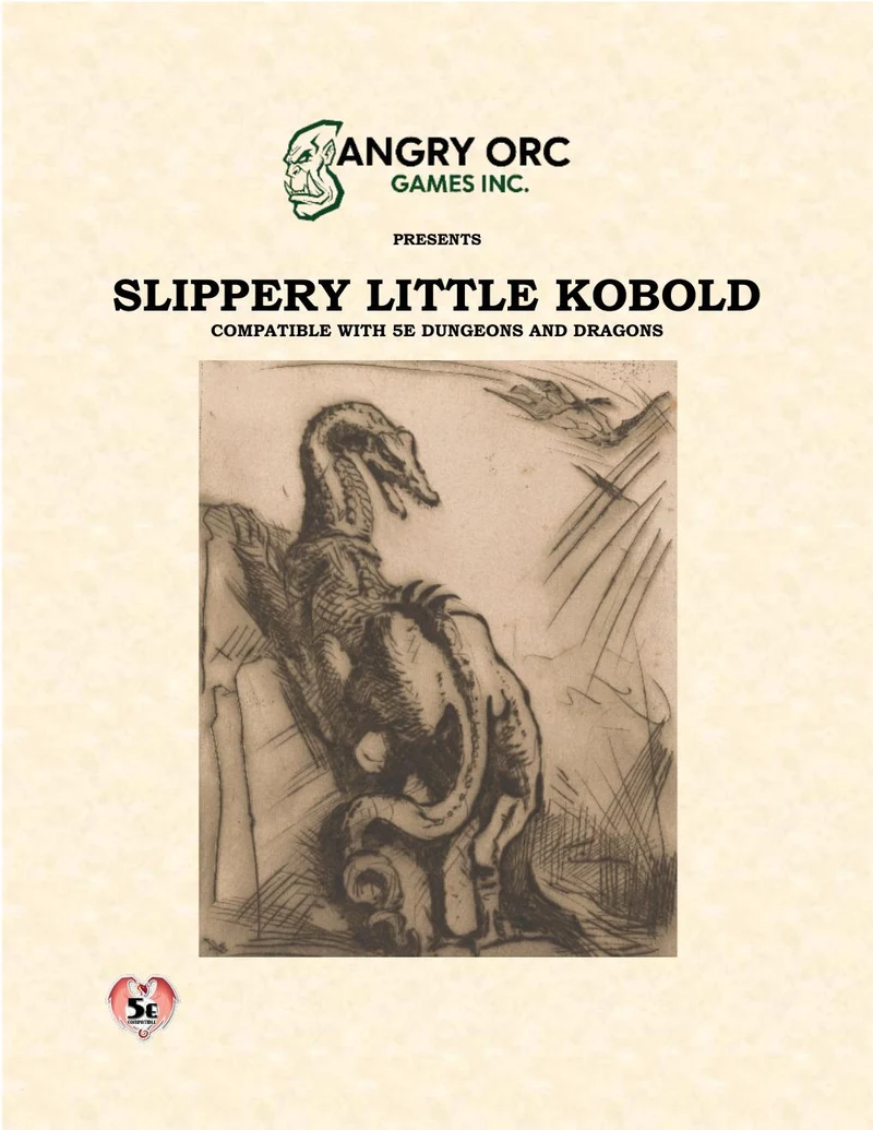 Slippery Little Kobold — 5e-compatible adventure module cover