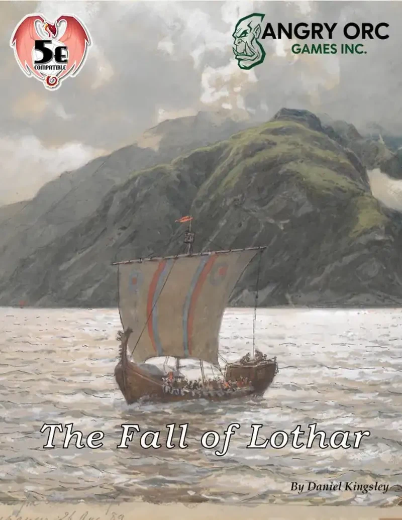 The Fall of Lothar — 5e-compatible adventure module cover